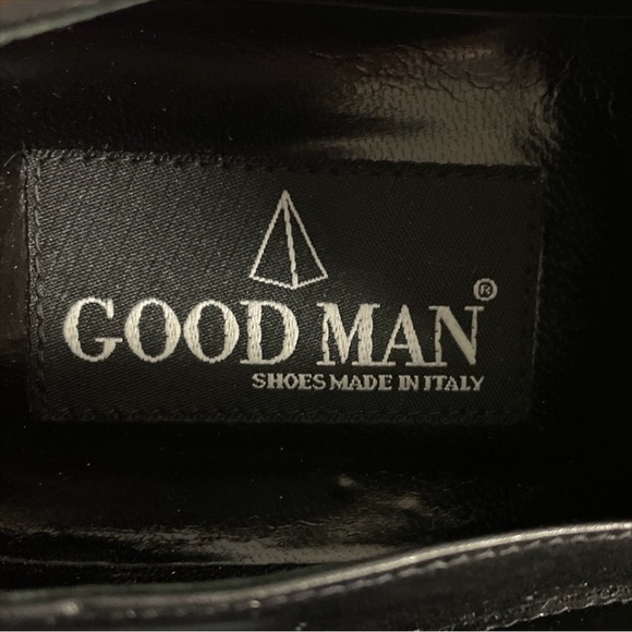 Goodman Italy 35506 Black Leather Loafers‎ Men's Size EU 43 Formal Slip-On Shoes - Picture 10 of 15